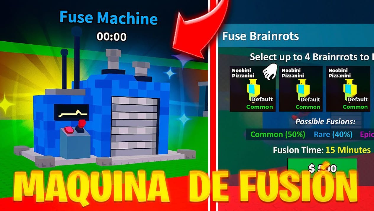 Maquina de fusión en Roba un Brainrot
